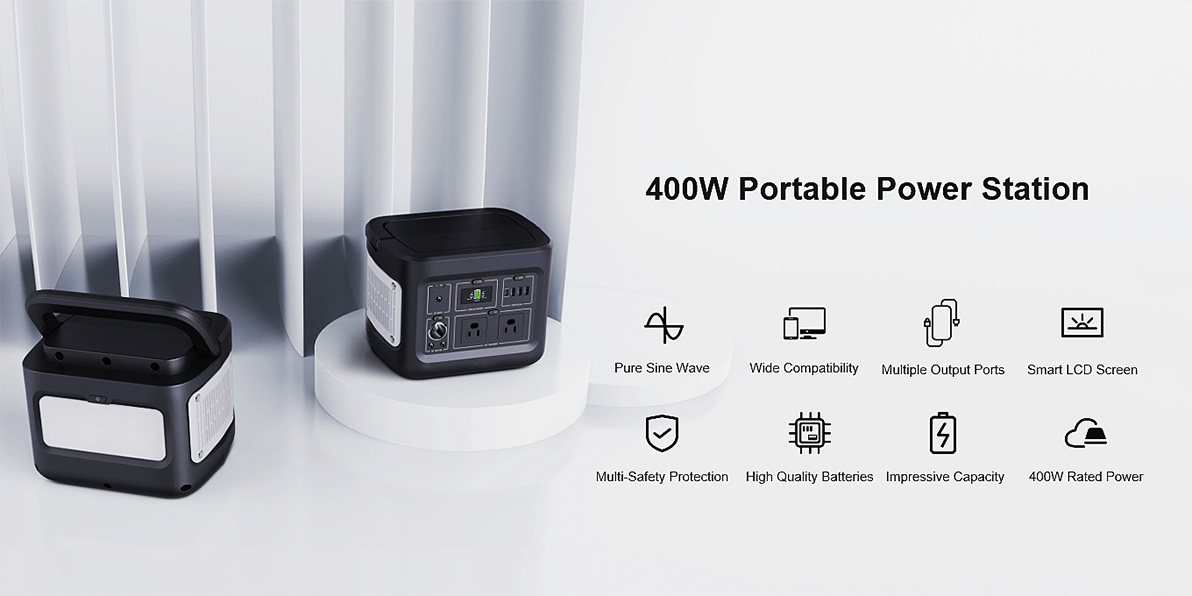 400W Maintenance Free Solar Generator ສໍາລັບການສາກໄຟ